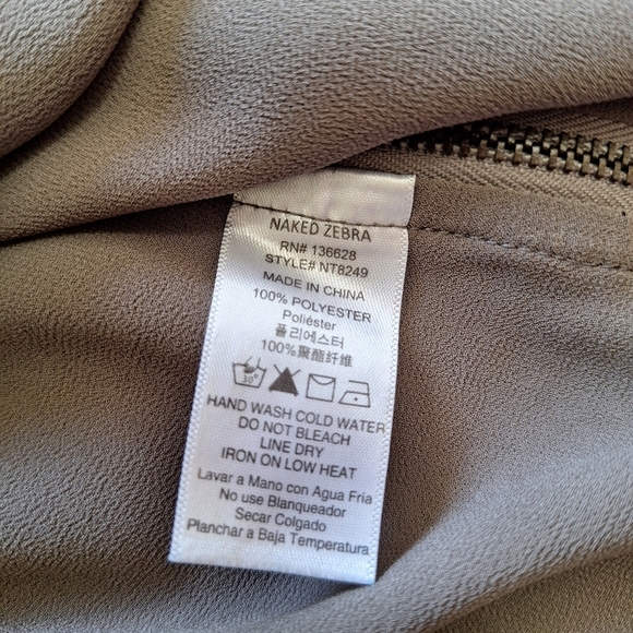 Naked Zebra Side Zip Tank Top - Picture 9 of 11